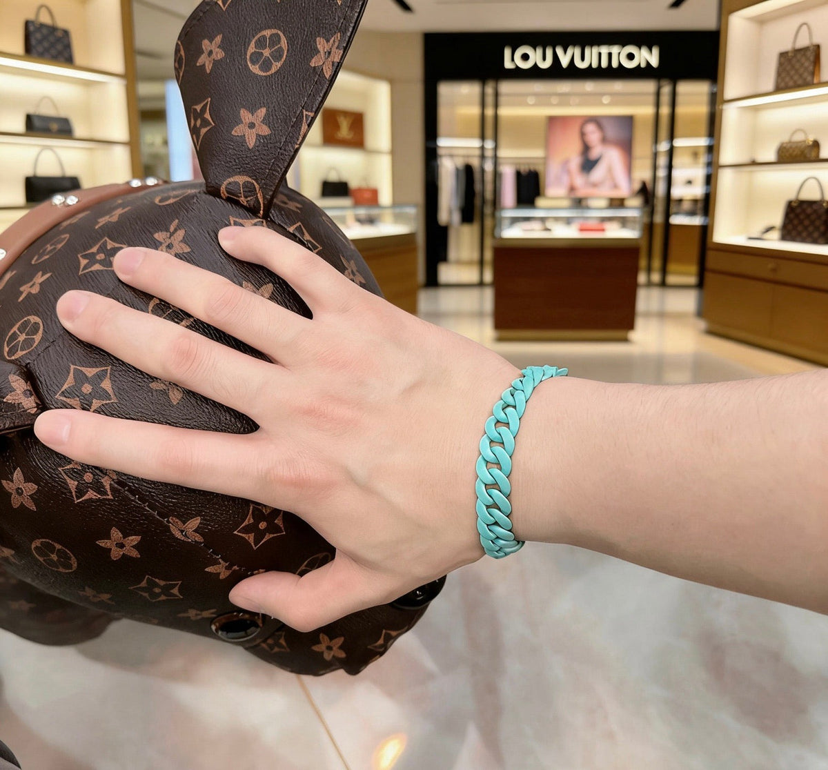 Martin Graham bracelet in polished metal-tone – styled product view