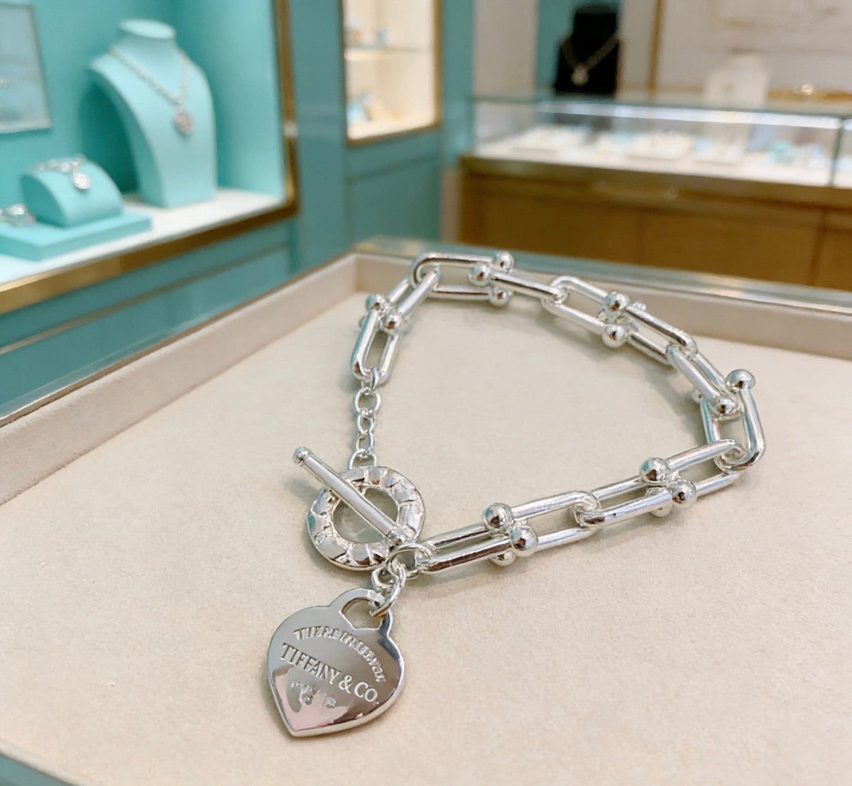 Martin Graham bracelet in polished metal-tone – front product view