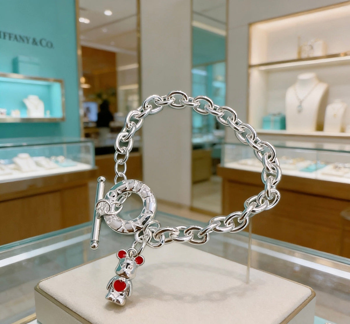 Martin Graham bracelet in polished metal-tone – front product view