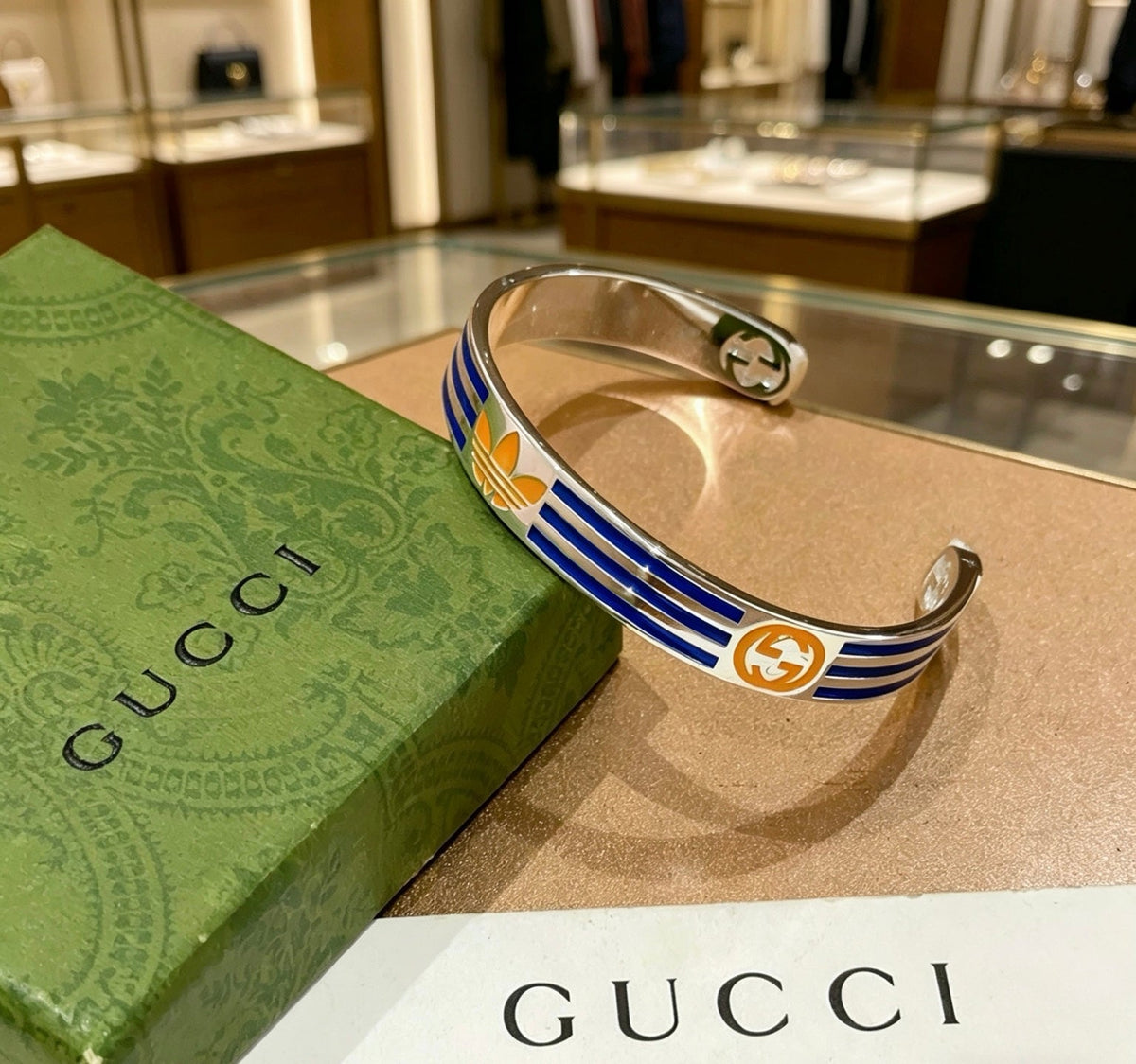 Martin Graham bangle in polished metal-tone – main product view