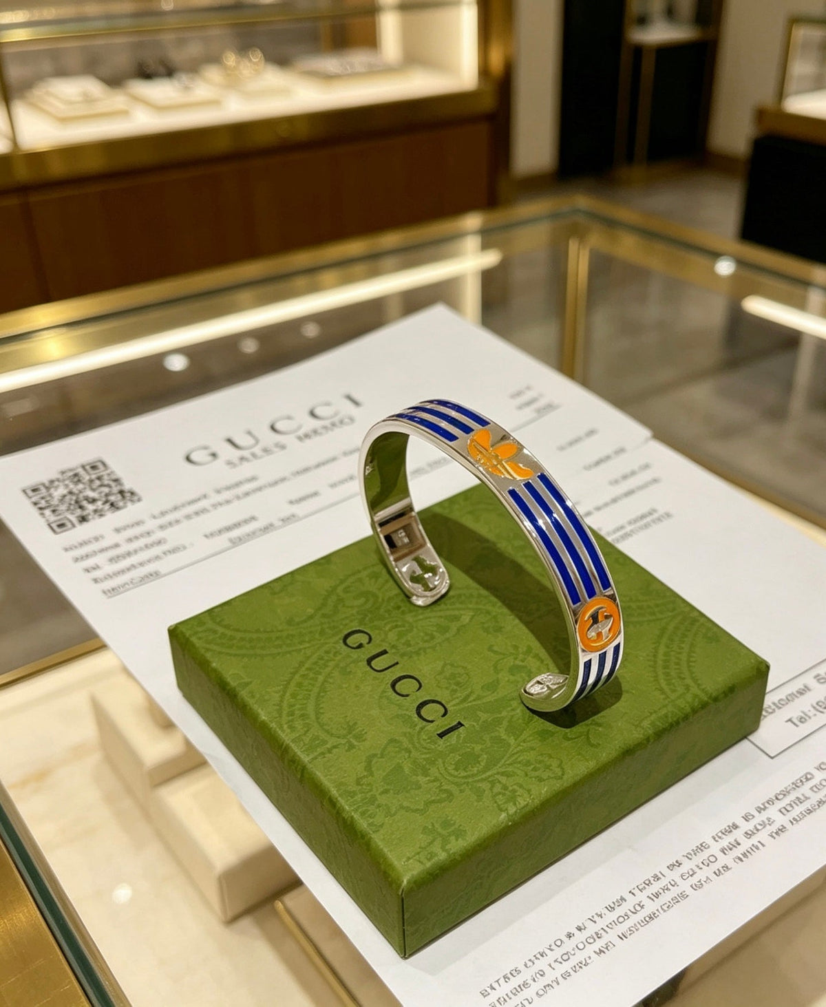 Martin Graham bangle in polished metal-tone – main product view