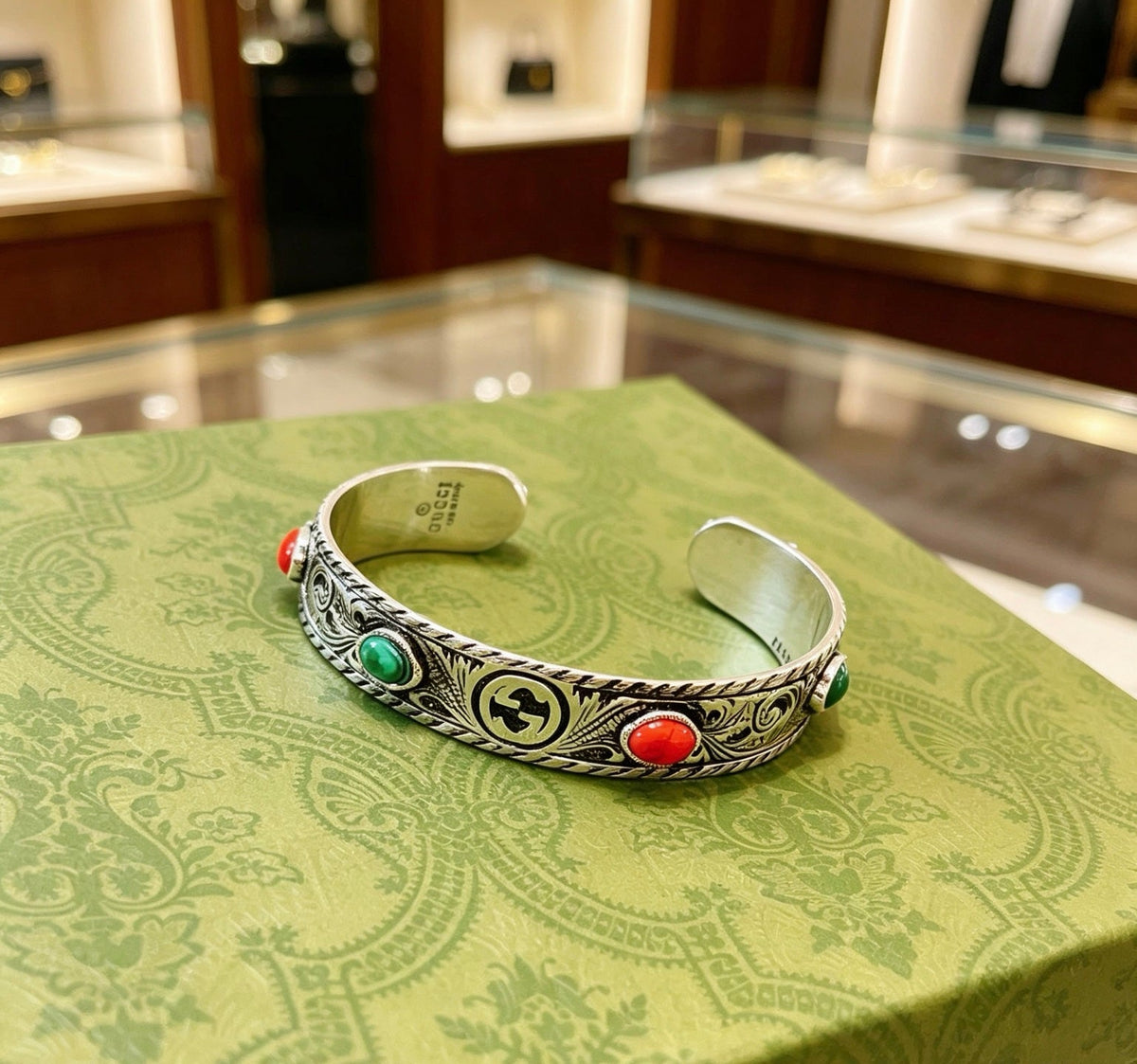 Martin Graham bangle in polished metal-tone – main product view