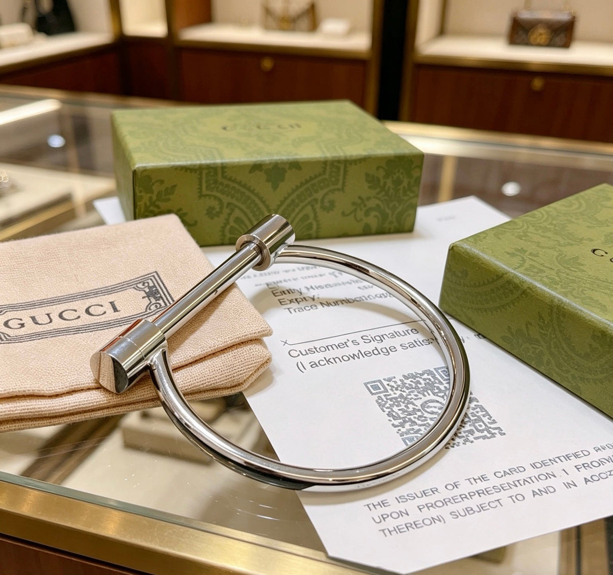 Martin Graham bangle in polished metal-tone – main product view