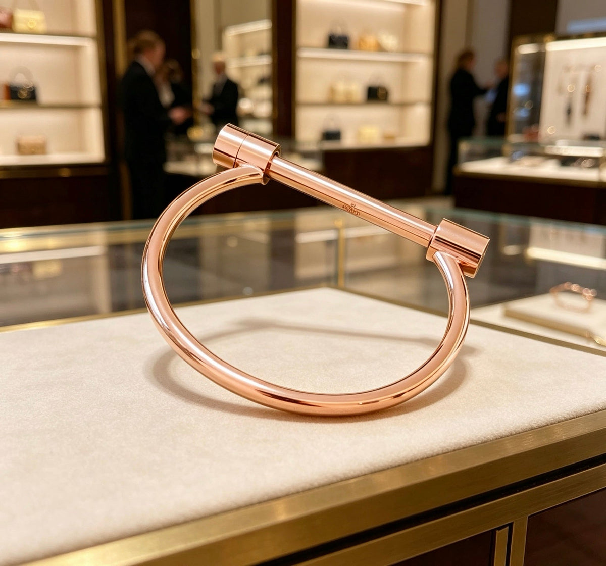 Martin Graham bangle in polished metal-tone – main product view