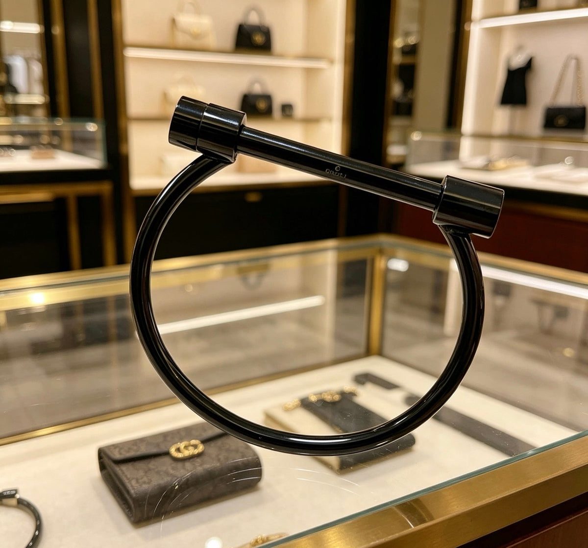 Martin Graham bangle in polished metal-tone – main product view