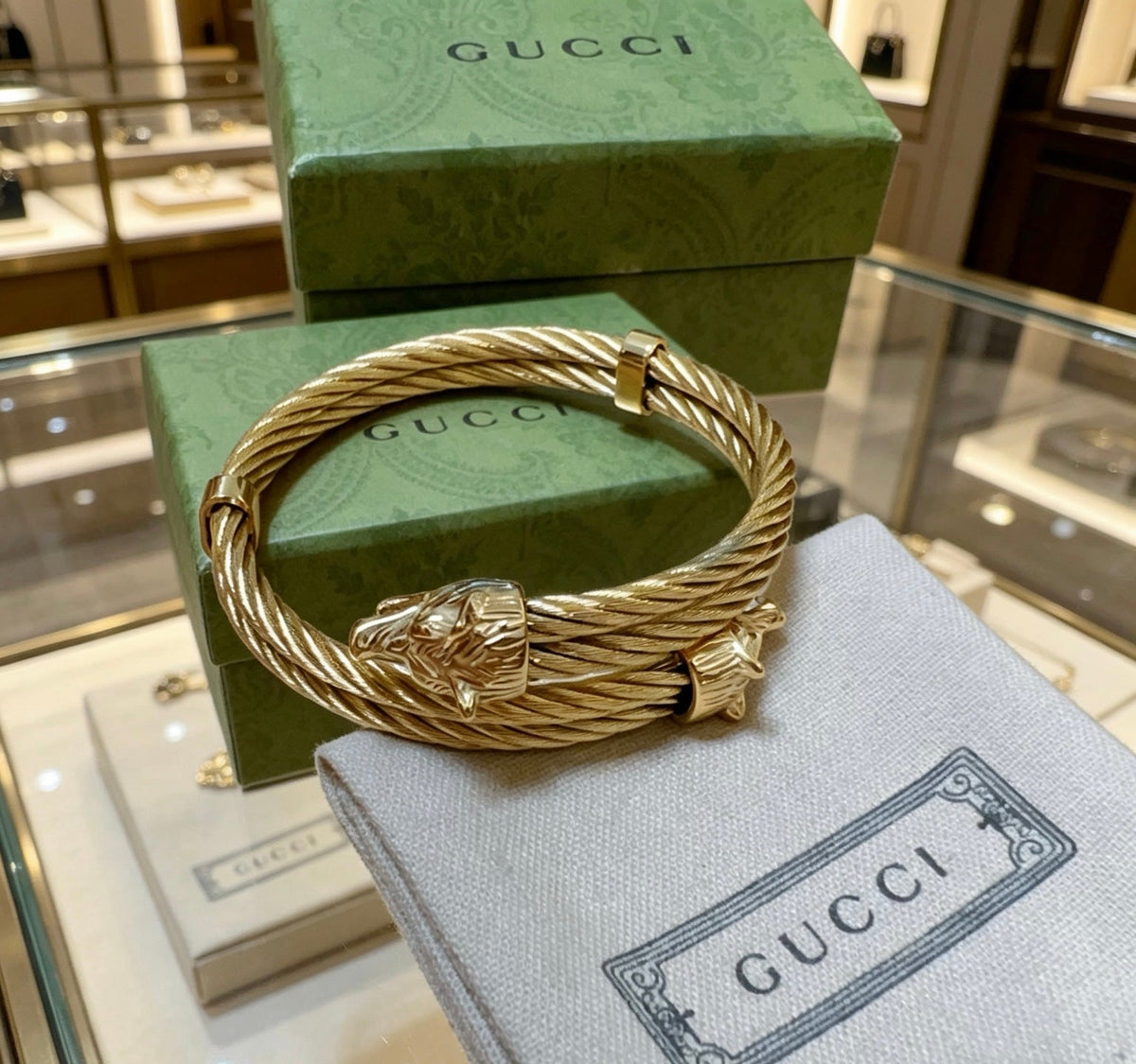 Martin Graham bangle in polished metal-tone – main product view