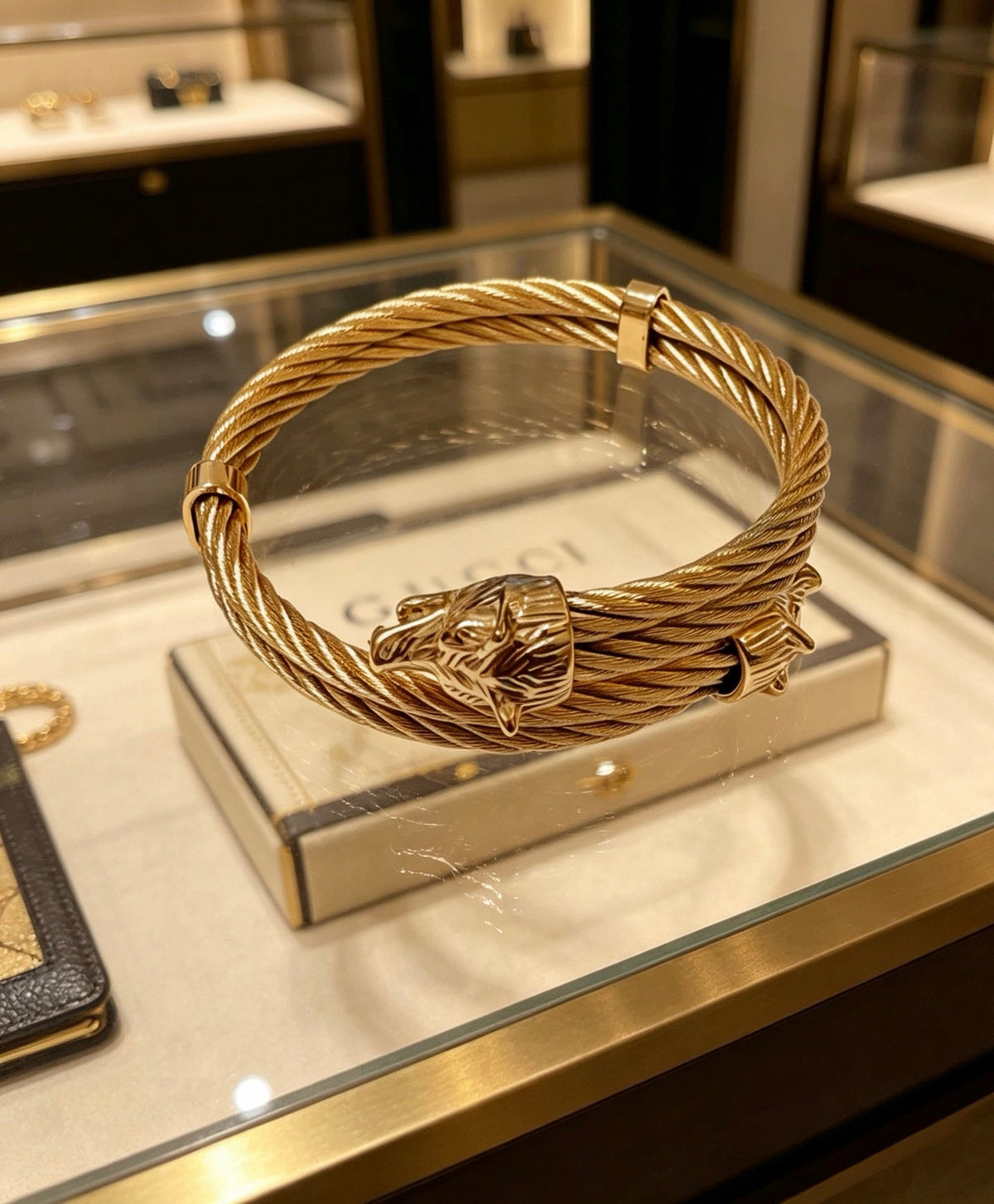 Martin Graham bangle in polished metal-tone – main product view