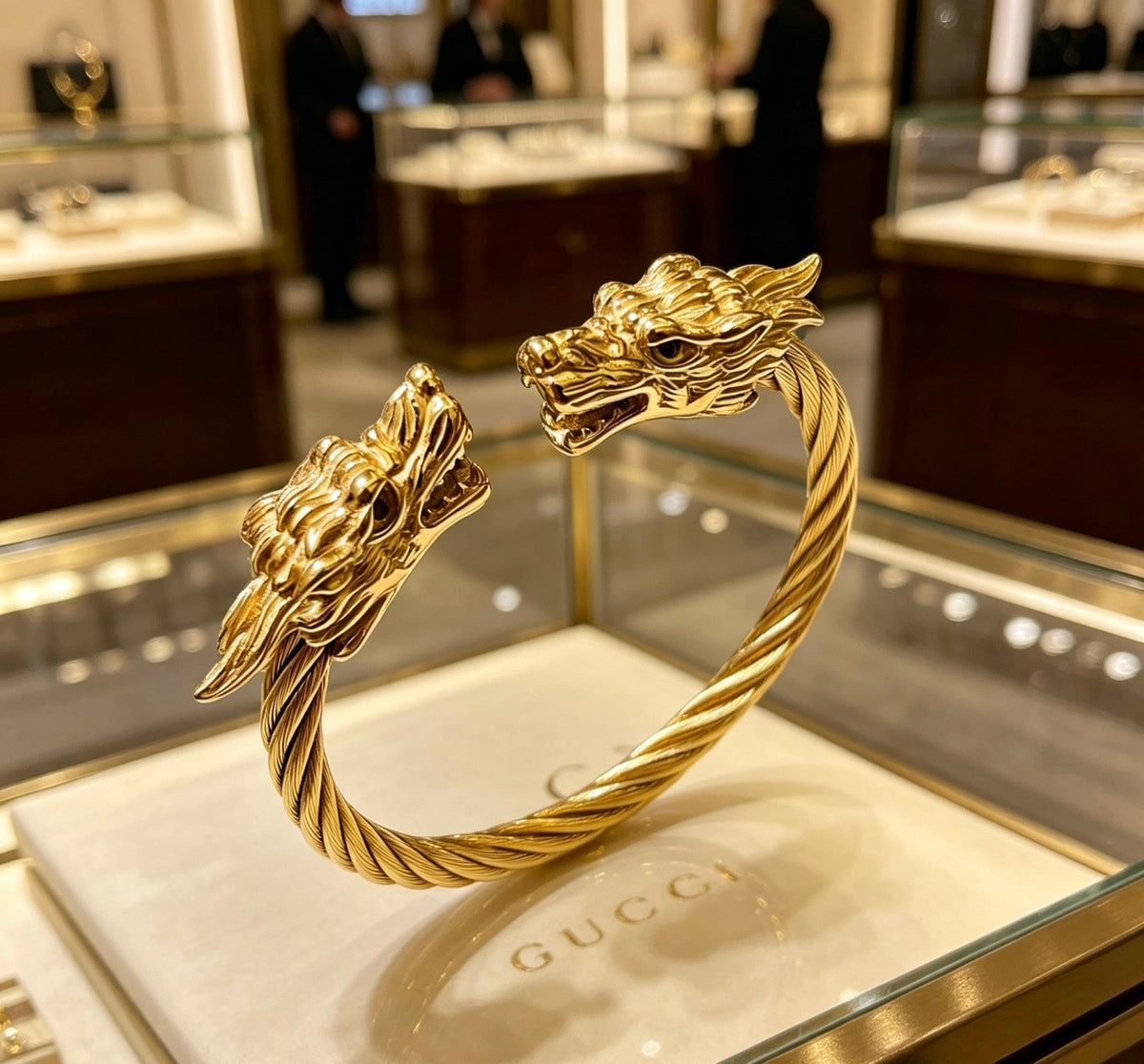 Martin Graham bangle in polished metal-tone – main product view