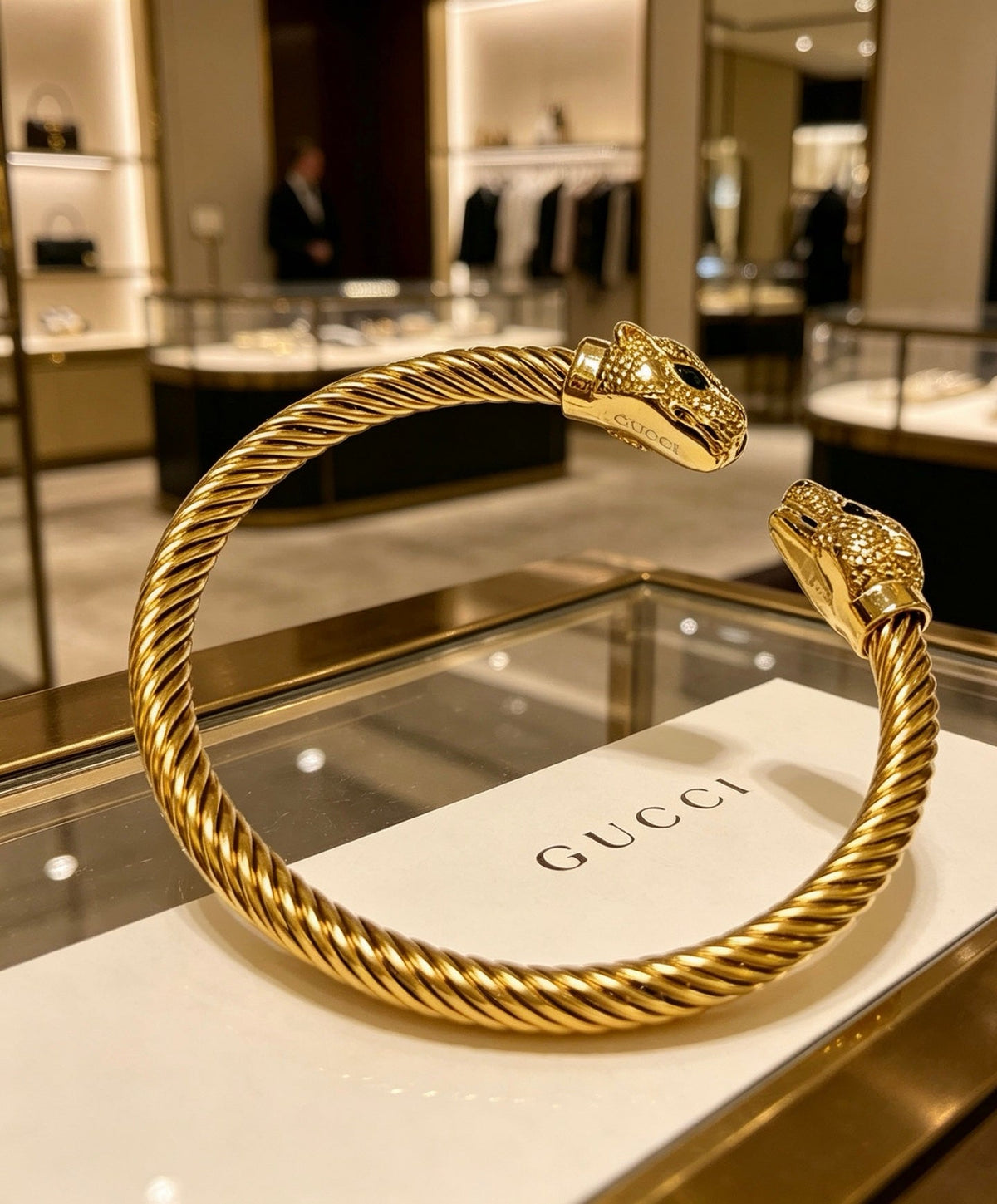 Martin Graham bangle in polished metal-tone – main product view