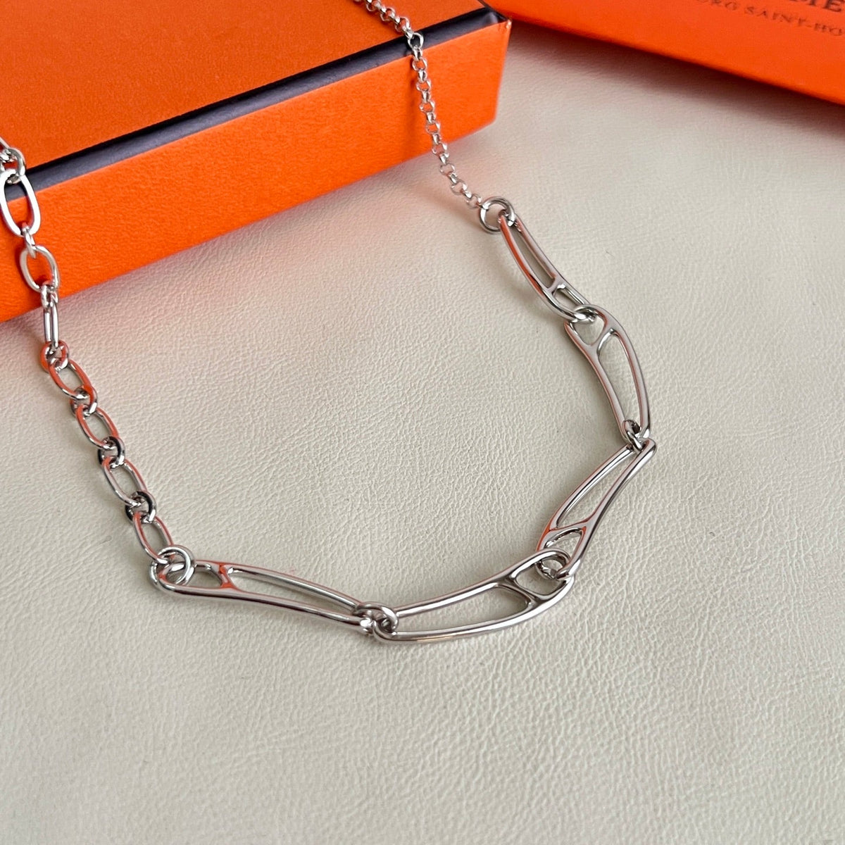 Martin Graham pendant necklace in polished metal-tone – main product view