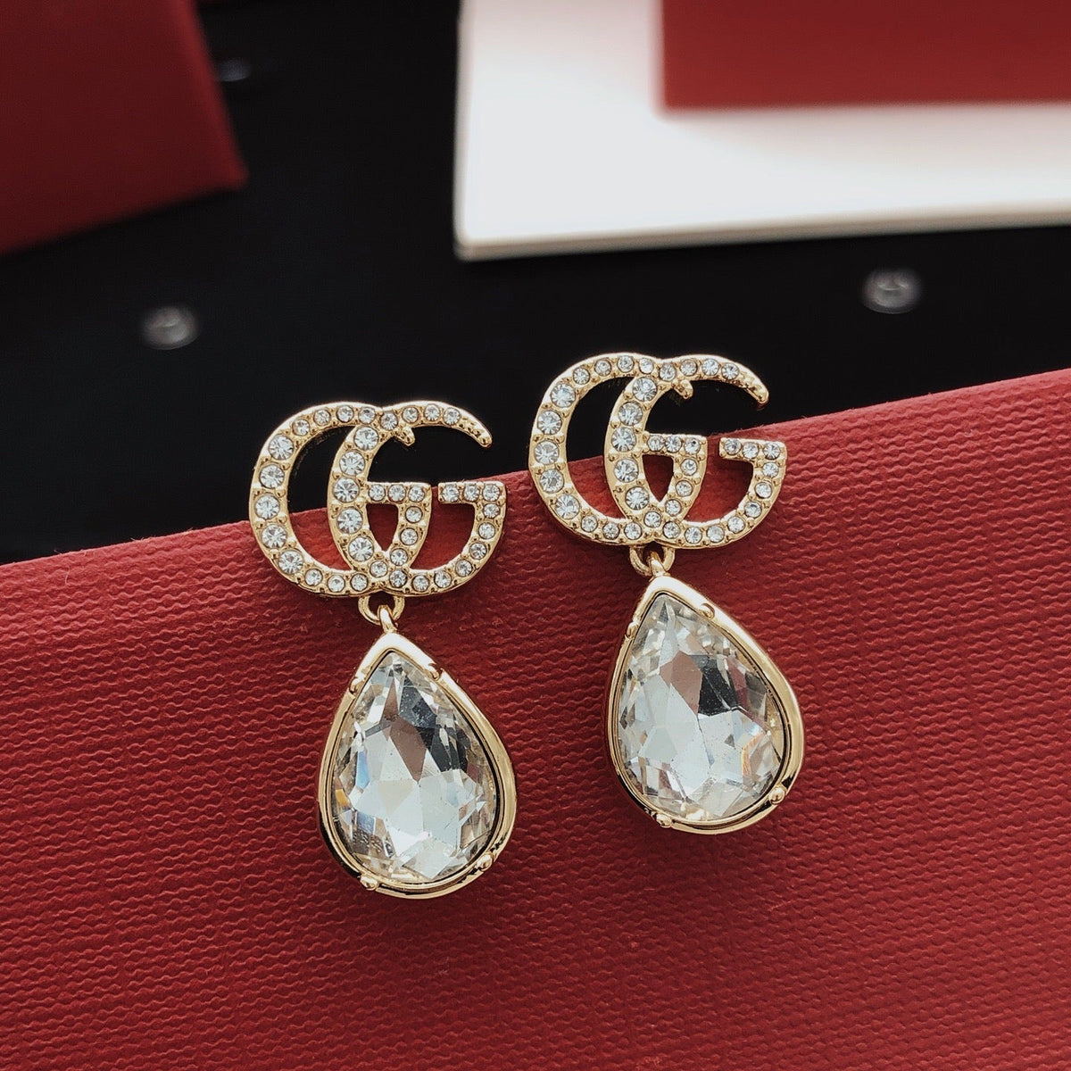 Martin Graham stud earrings in polished metal-tone – main product view