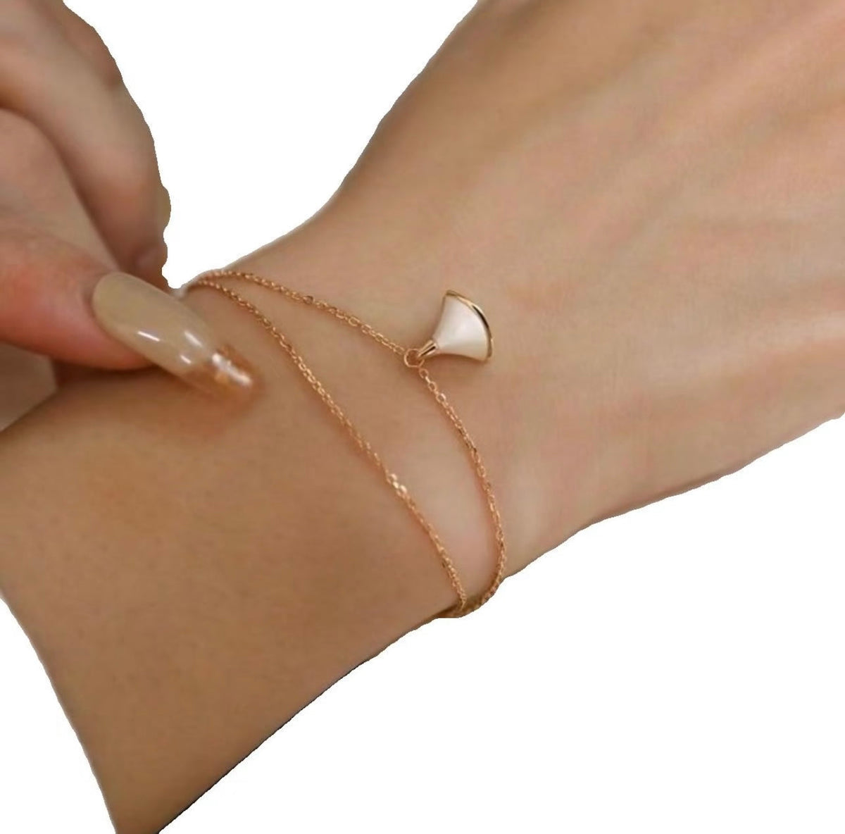 Martin Graham bracelet in polished metal-tone – styled product view