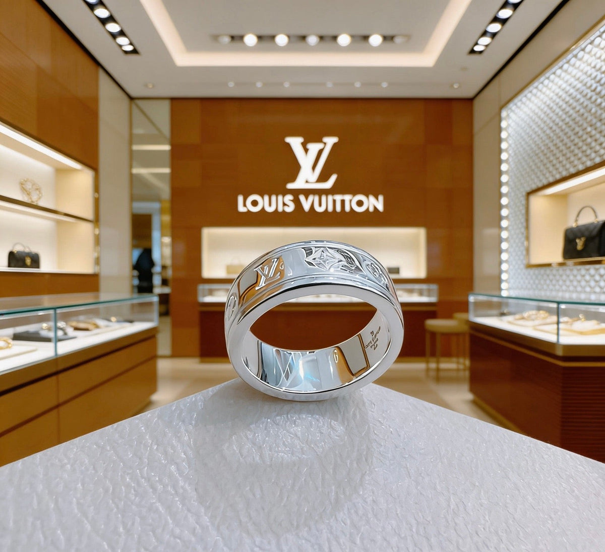 Martin Graham ring in polished metal-tone – front product view