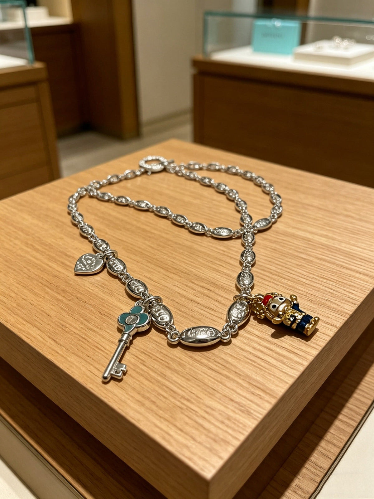 Martin Graham pendant necklace in polished metal-tone – main product view