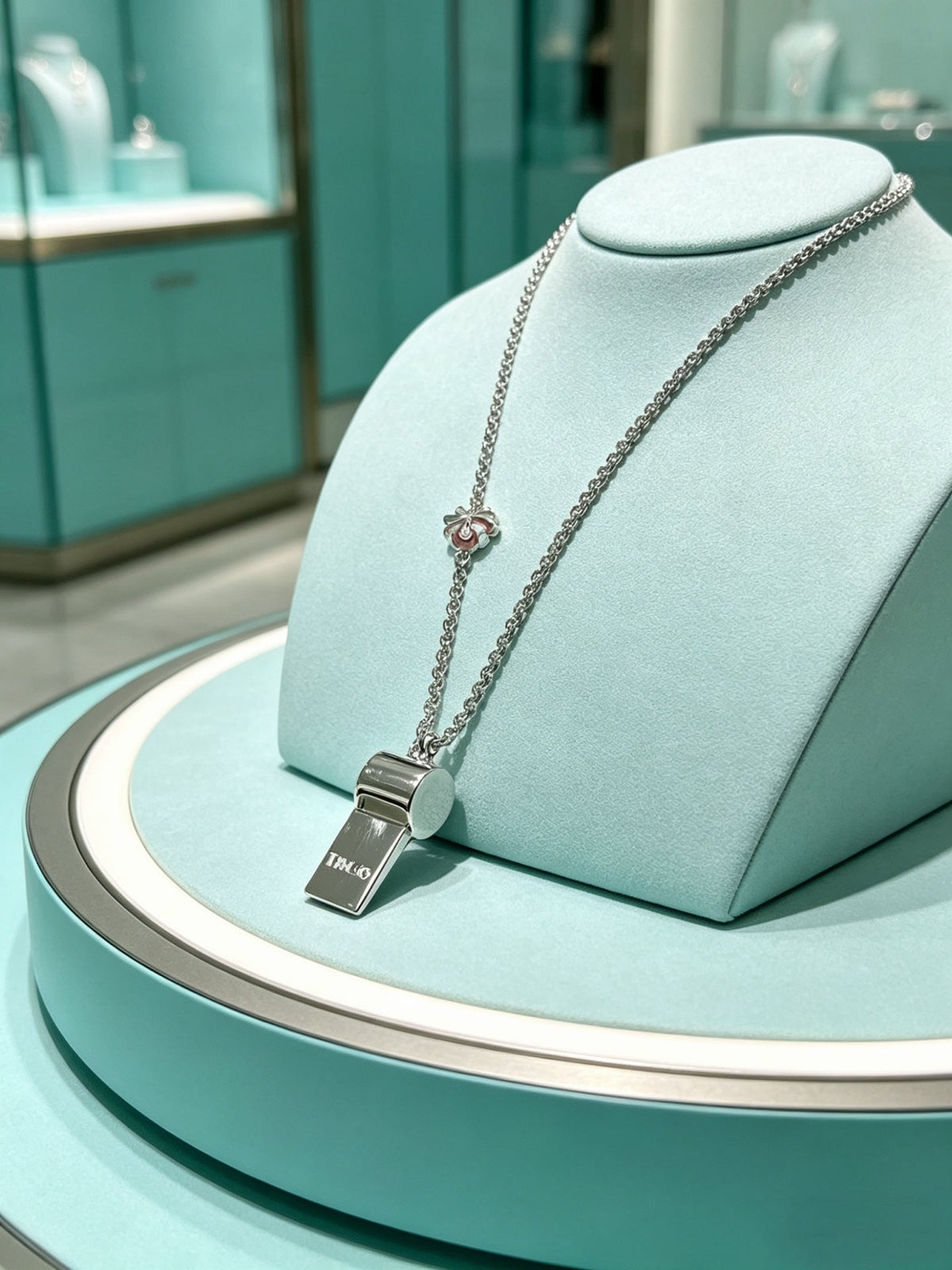 Martin Graham pendant necklace in polished metal-tone – main product view