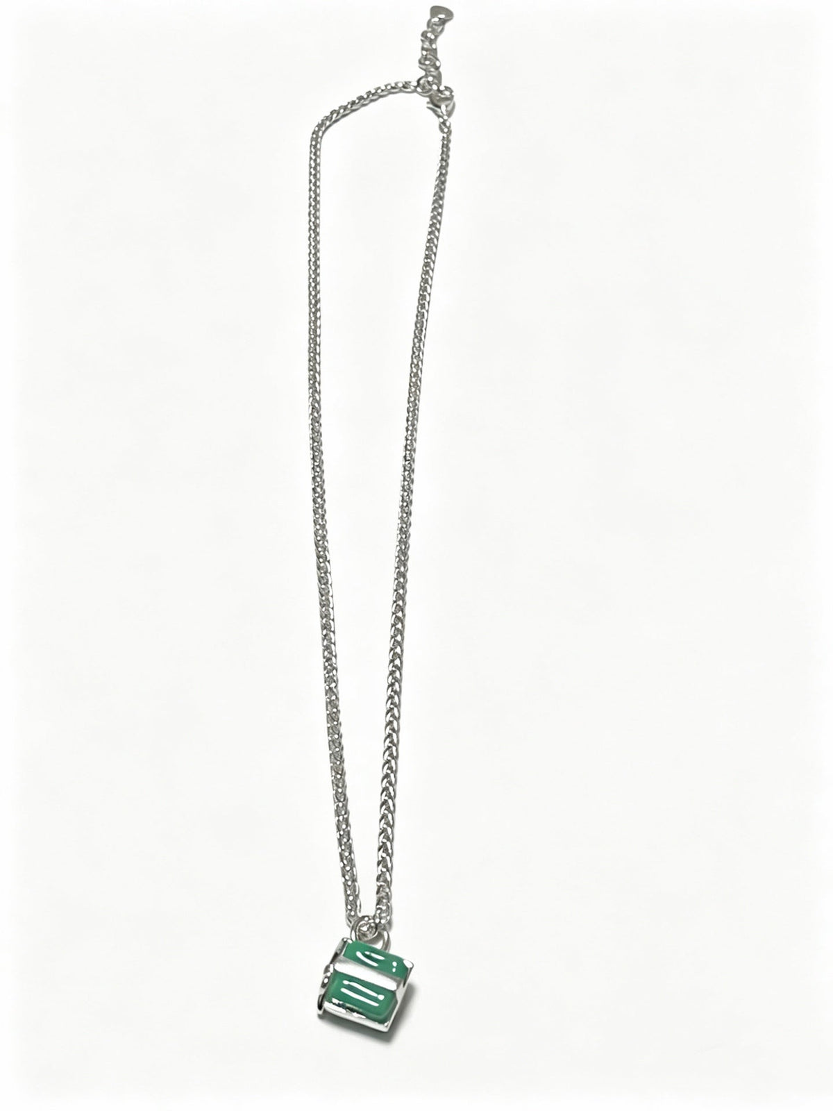 Martin Graham pendant necklace in polished metal-tone – front product view