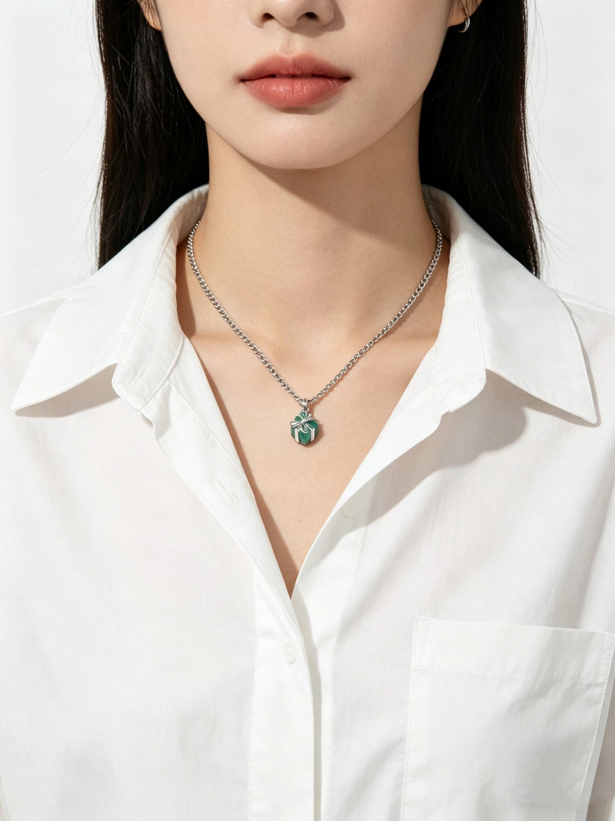 Martin Graham pendant necklace in polished metal-tone – main product view