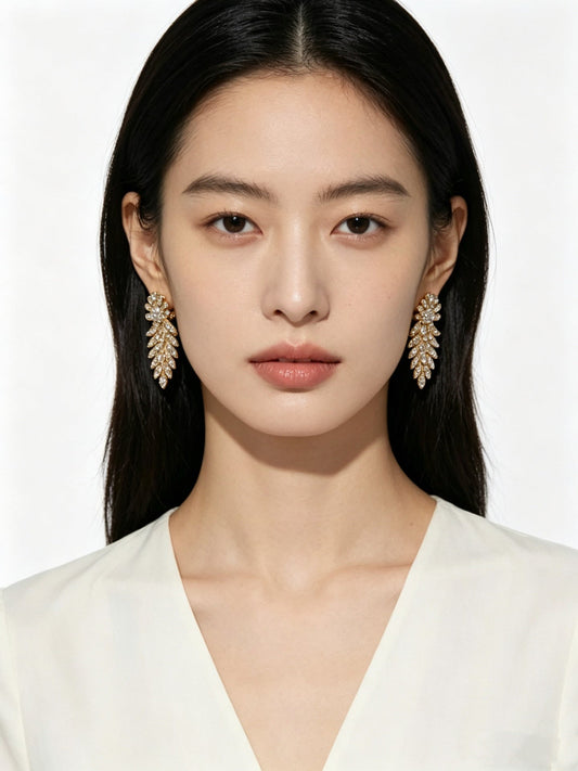 Martin Graham stud earrings in polished metal-tone – main product view