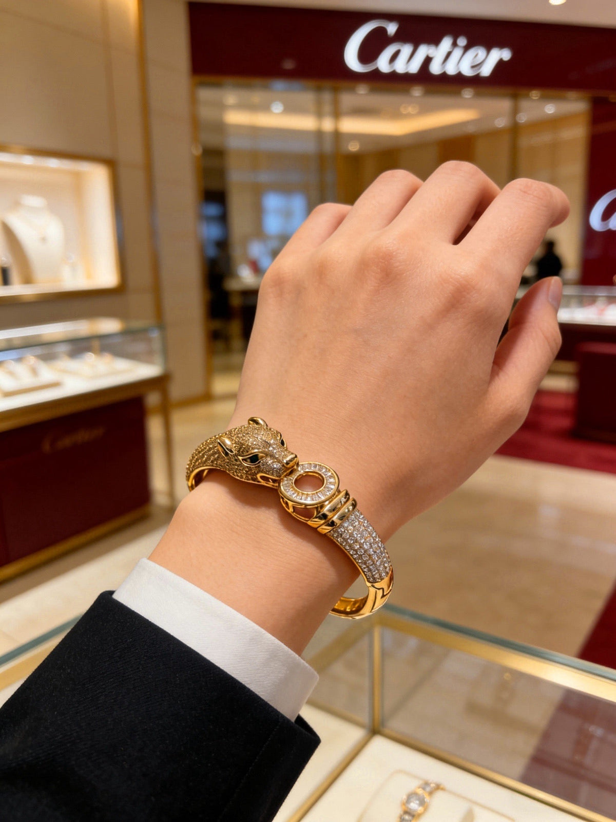 Martin Graham bracelet in polished metal-tone