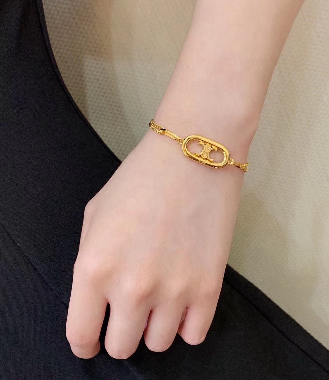 Martin Graham bracelet in polished metal-tone – main product view