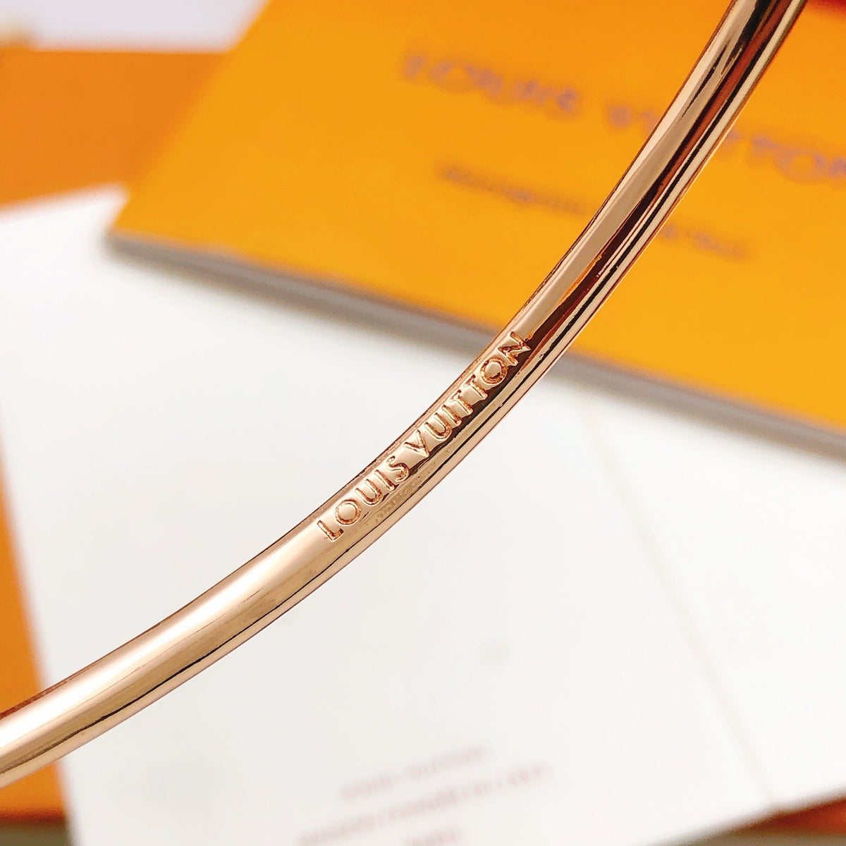 Martin Graham bangle in polished metal-tone – styled product view