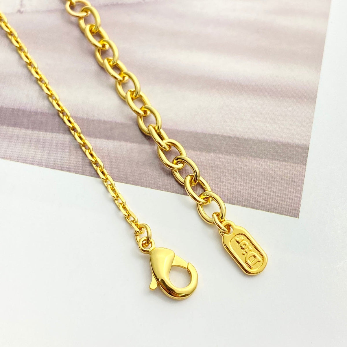Martin Graham bracelet in polished metal-tone – close-up detail