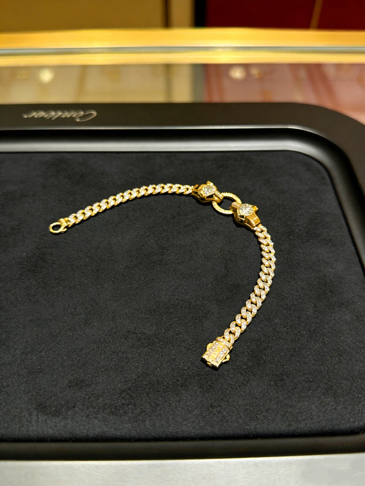 Martin Graham bracelet in polished metal-tone – side detail