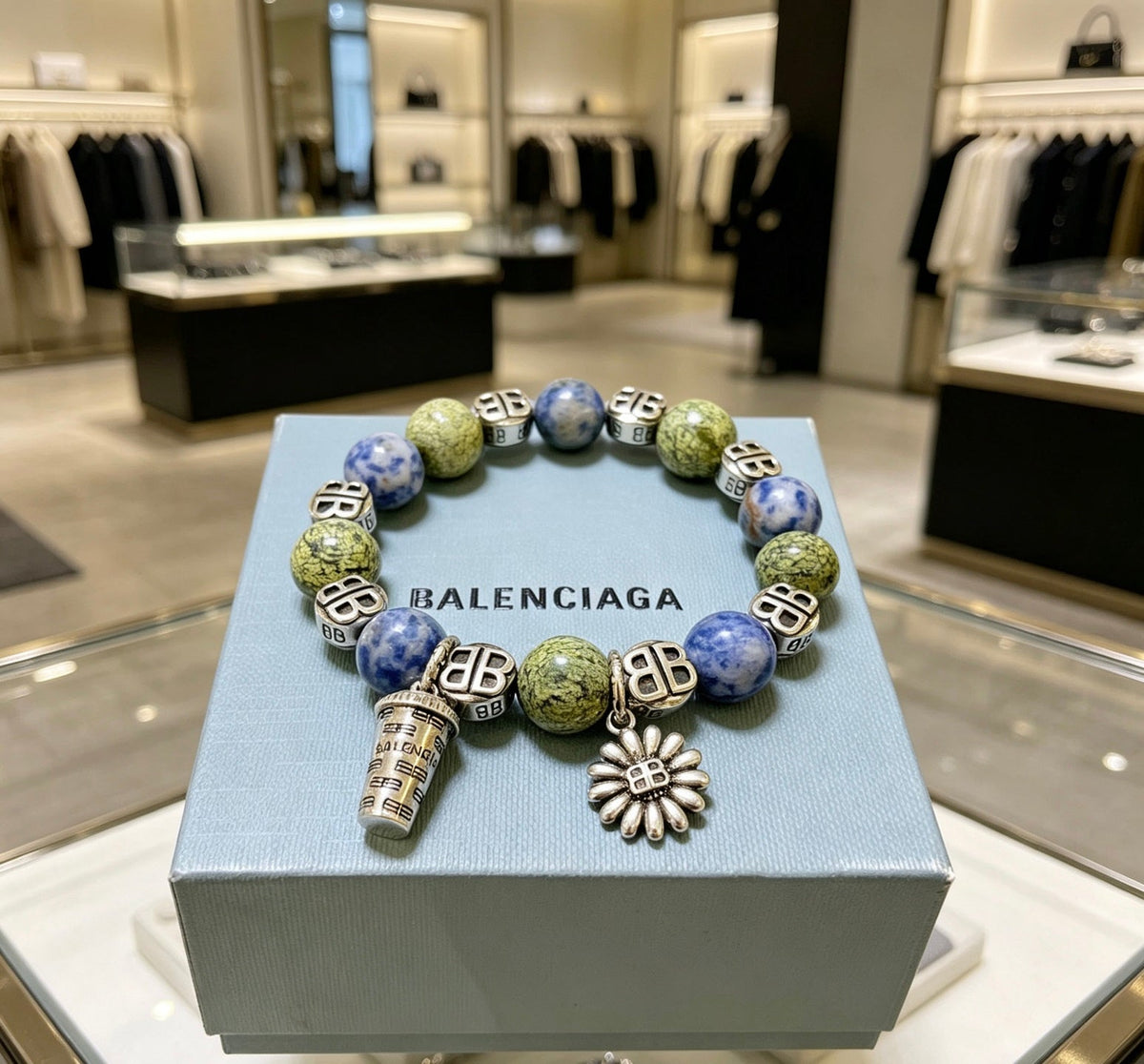 Martin Graham bracelet in polished metal-tone – front product view