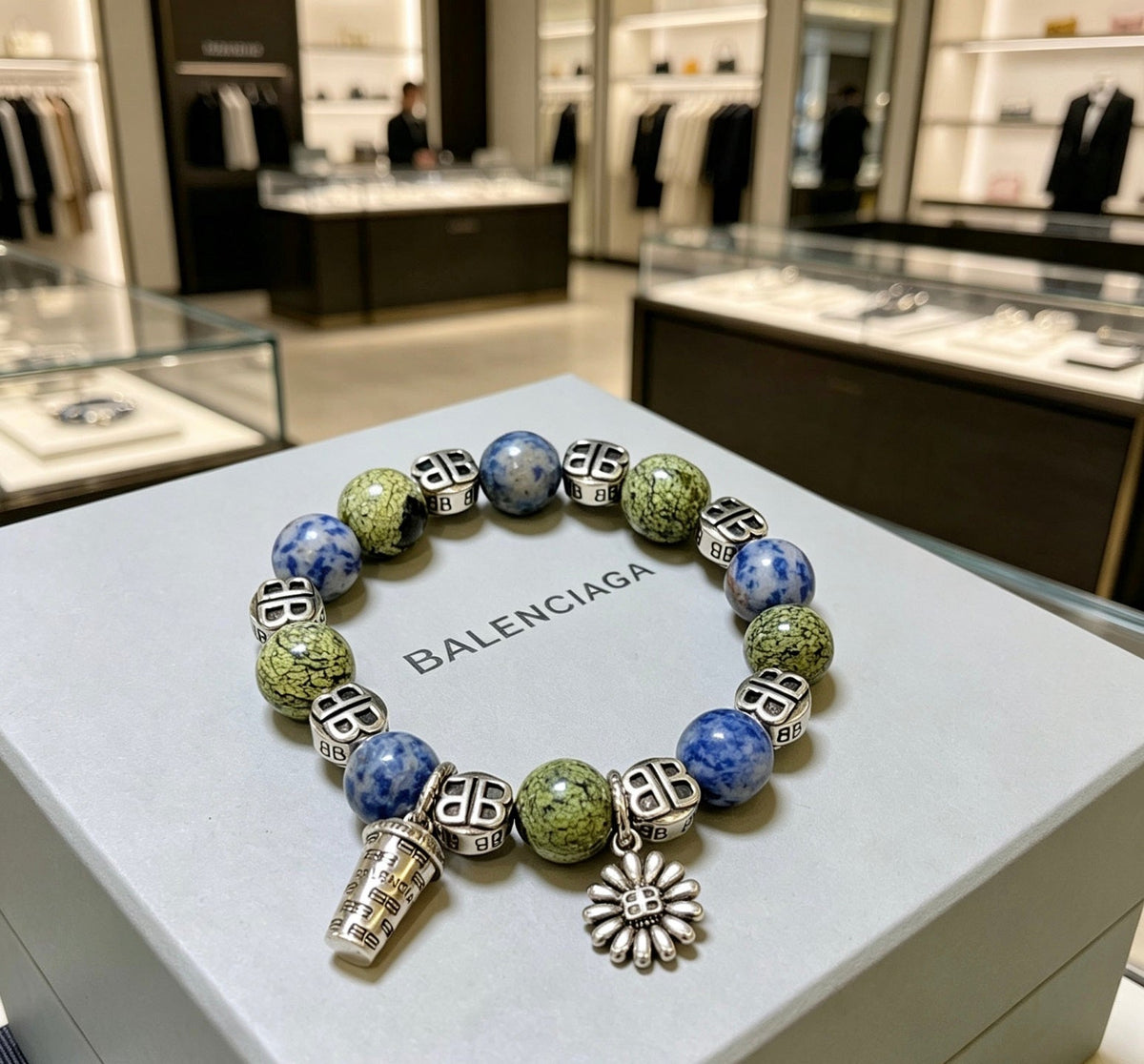 Martin Graham bracelet in polished metal-tone – styled product view