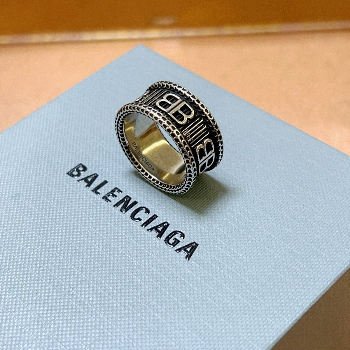 Martin Graham ring in polished metal-tone – main product view