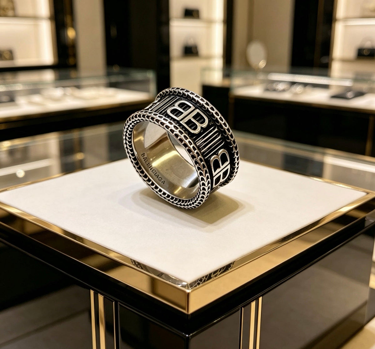 Martin Graham ring in polished metal-tone – main product view