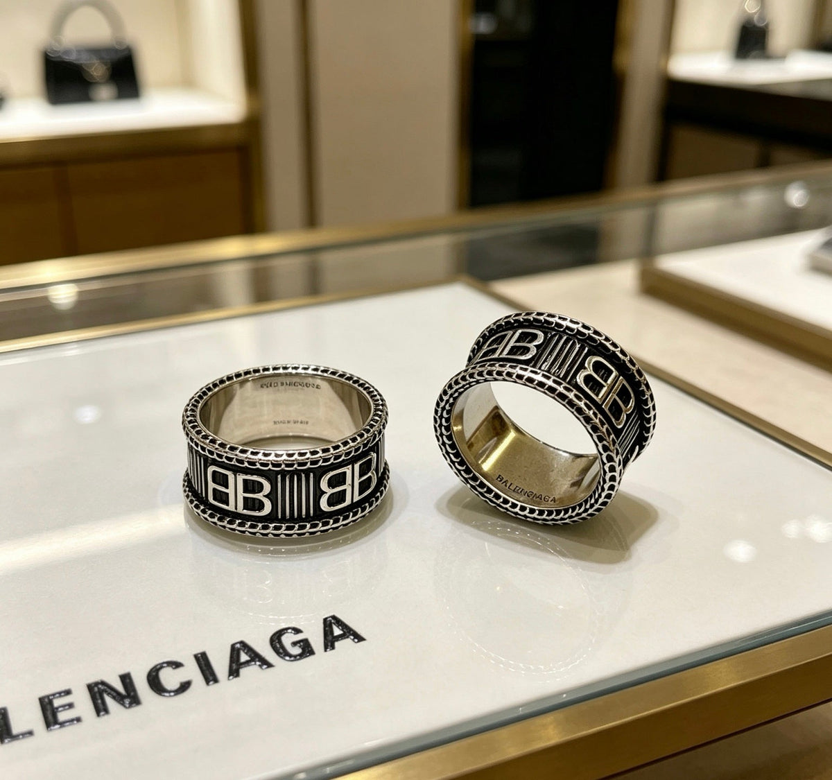 Martin Graham ring in polished metal-tone – front product view