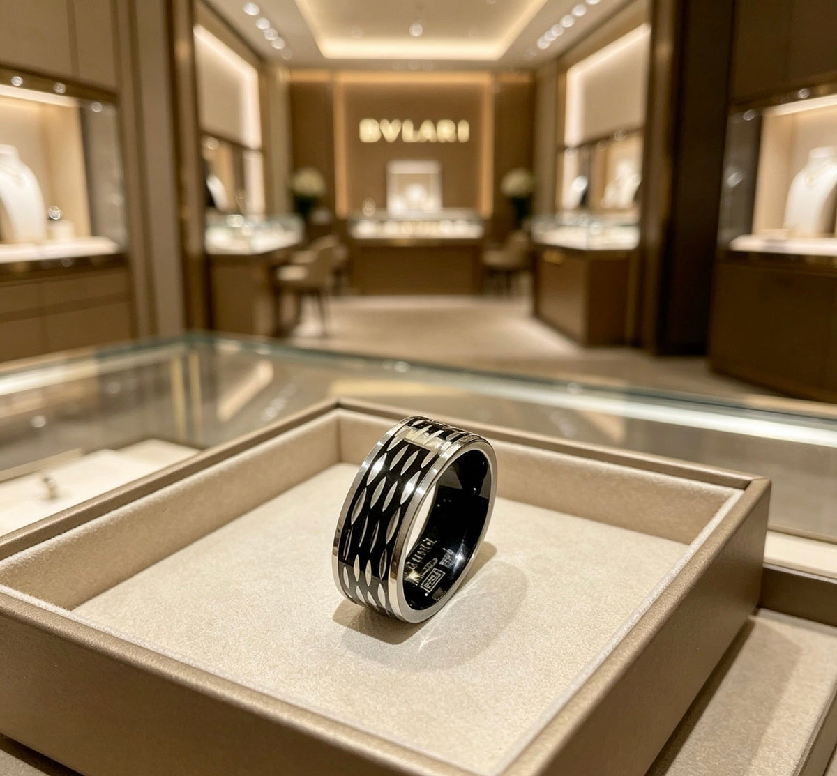Martin Graham ring in polished metal-tone – front product view