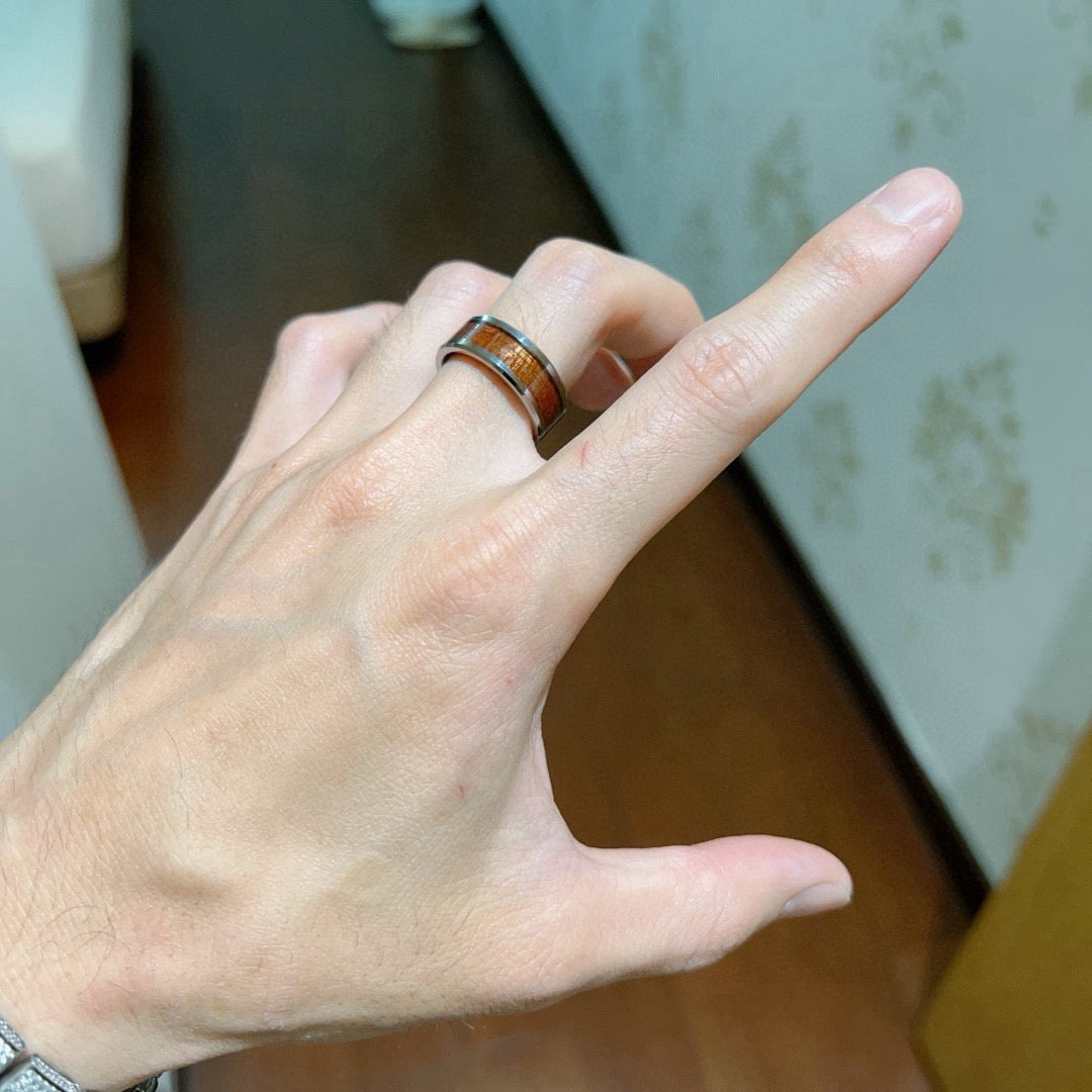 Martin Graham ring in polished metal-tone – styled product view
