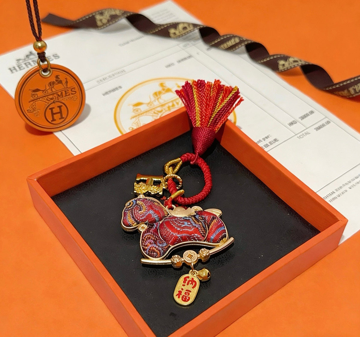 Martin Graham keychain in polished metal-tone – main product view
