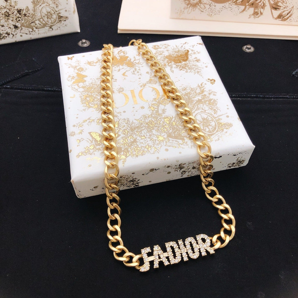 Martin Graham pendant necklace in polished metal-tone – main product view