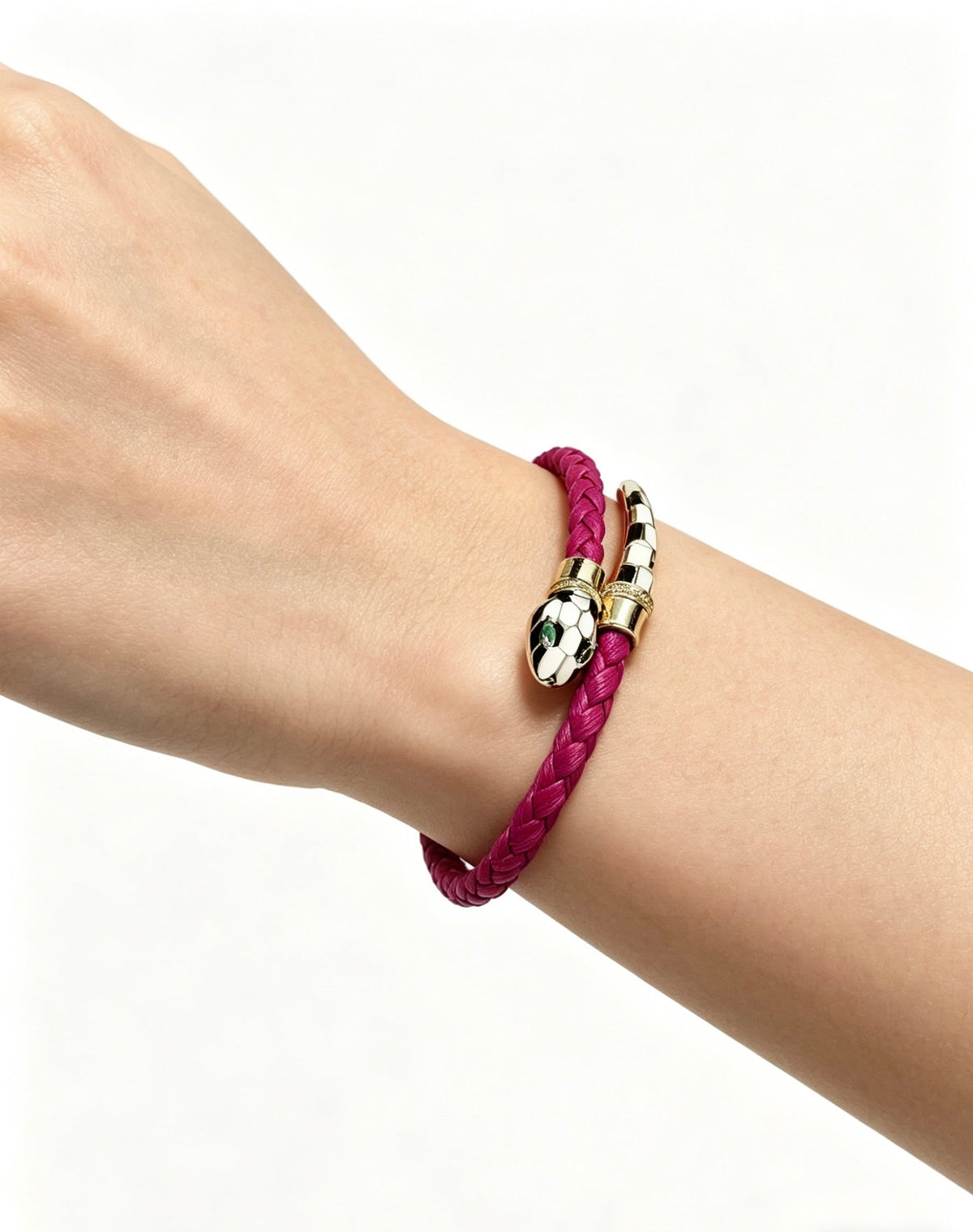 Martin Graham bracelet in polished metal-tone – side detail