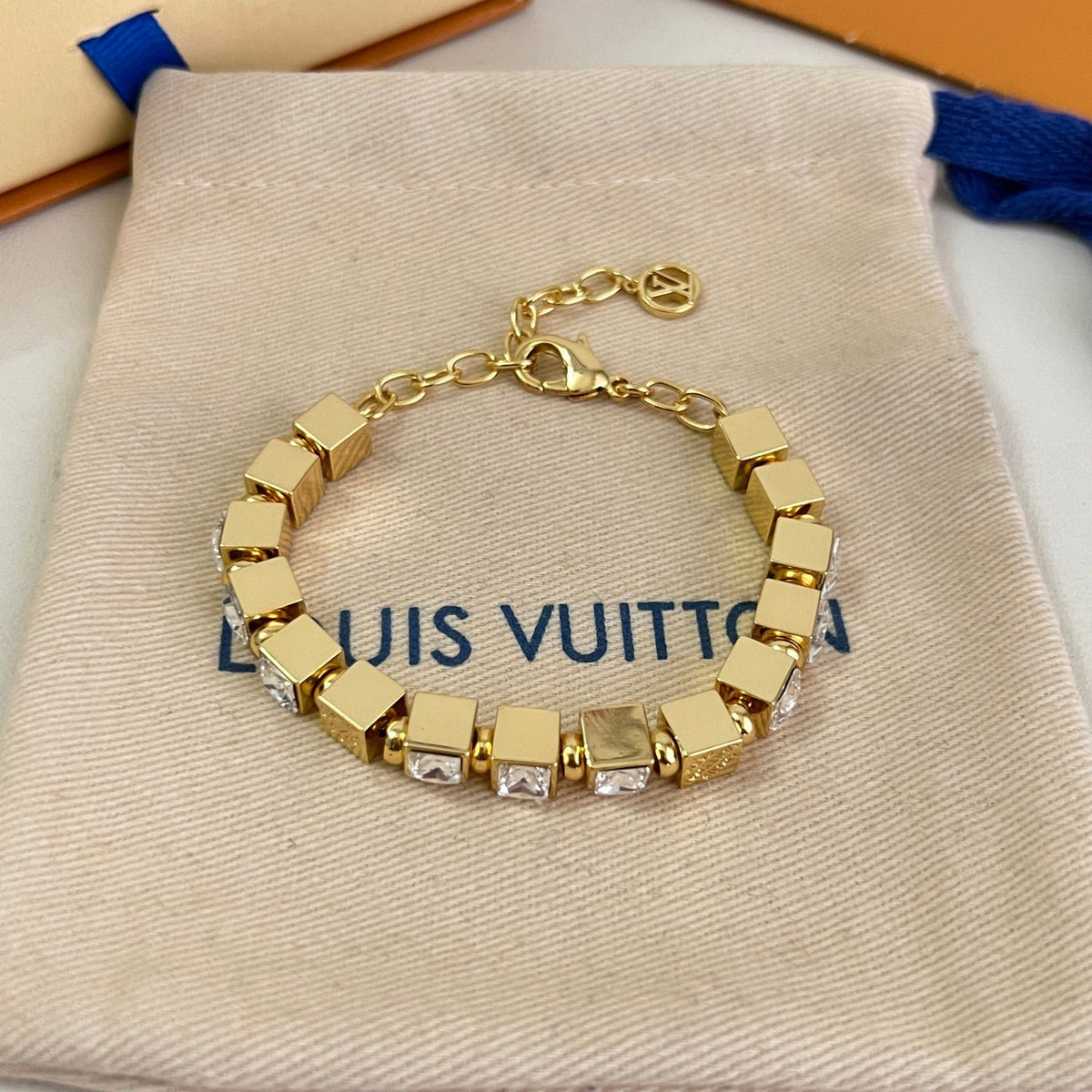 Martin Graham bracelet in polished metal-tone – styled product view