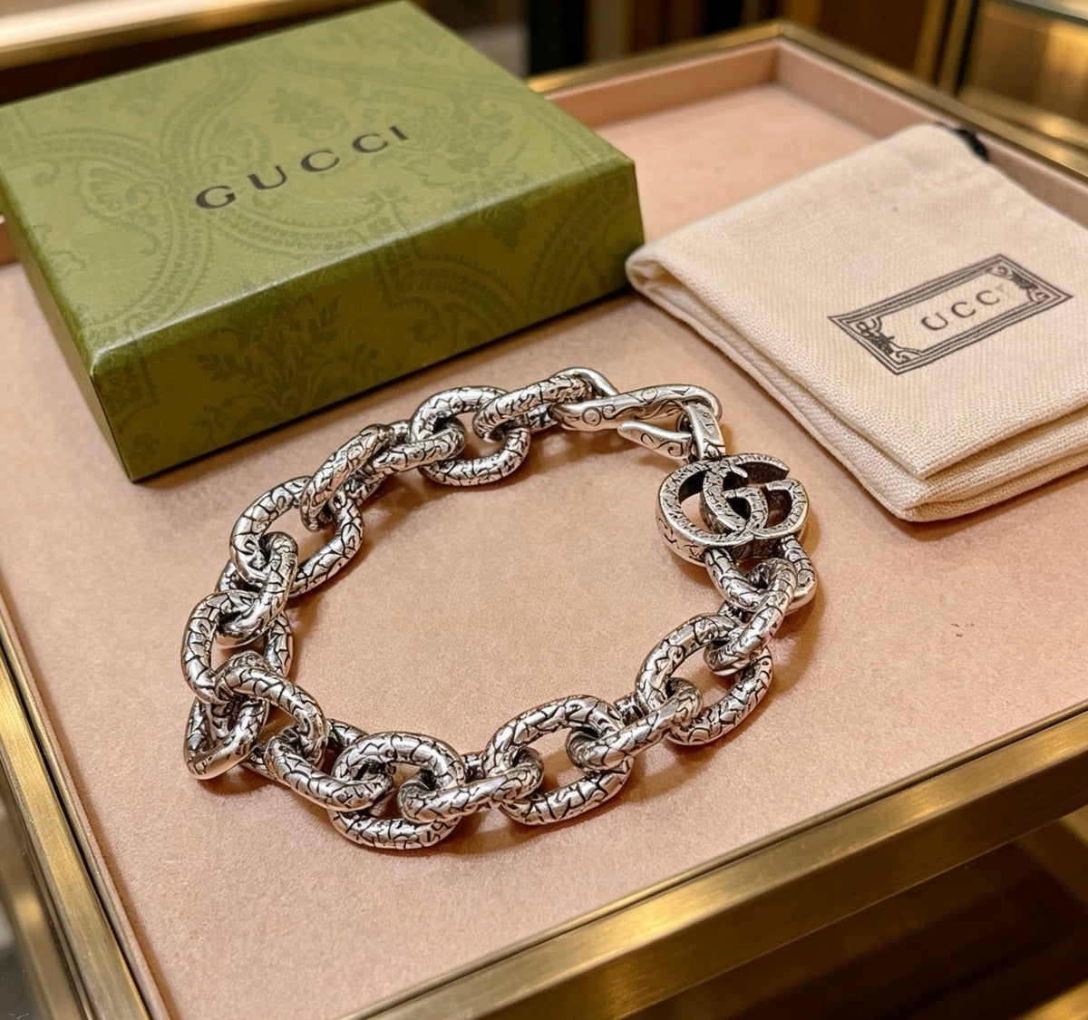 Martin Graham bracelet in polished metal-tone – main product view
