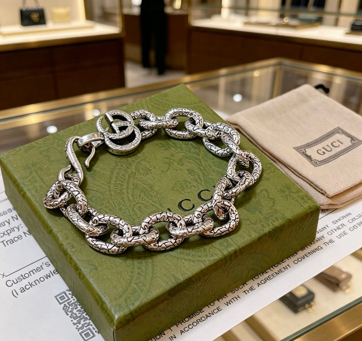 Martin Graham bracelet in polished metal-tone – main product view