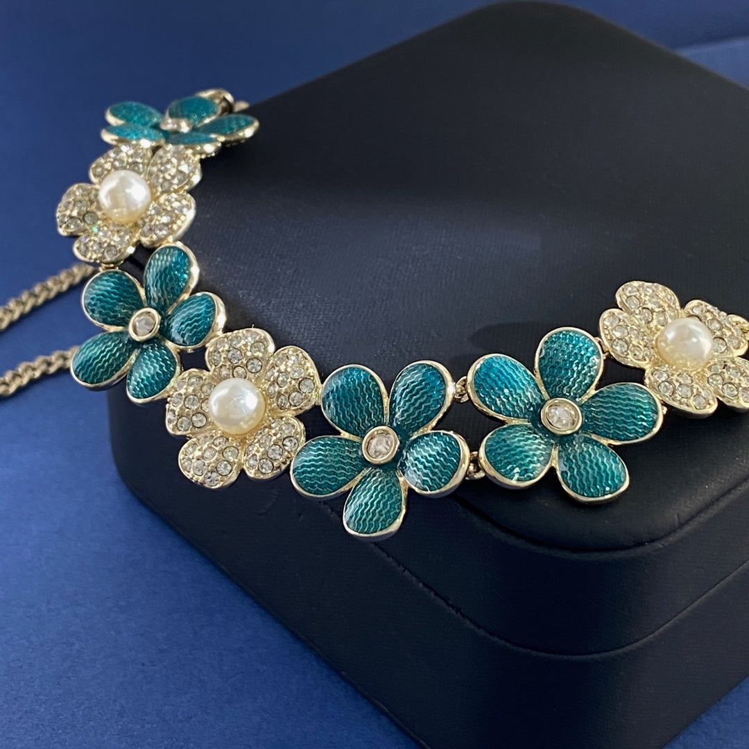 Martin Graham pendant necklace in polished metal-tone – styled product view