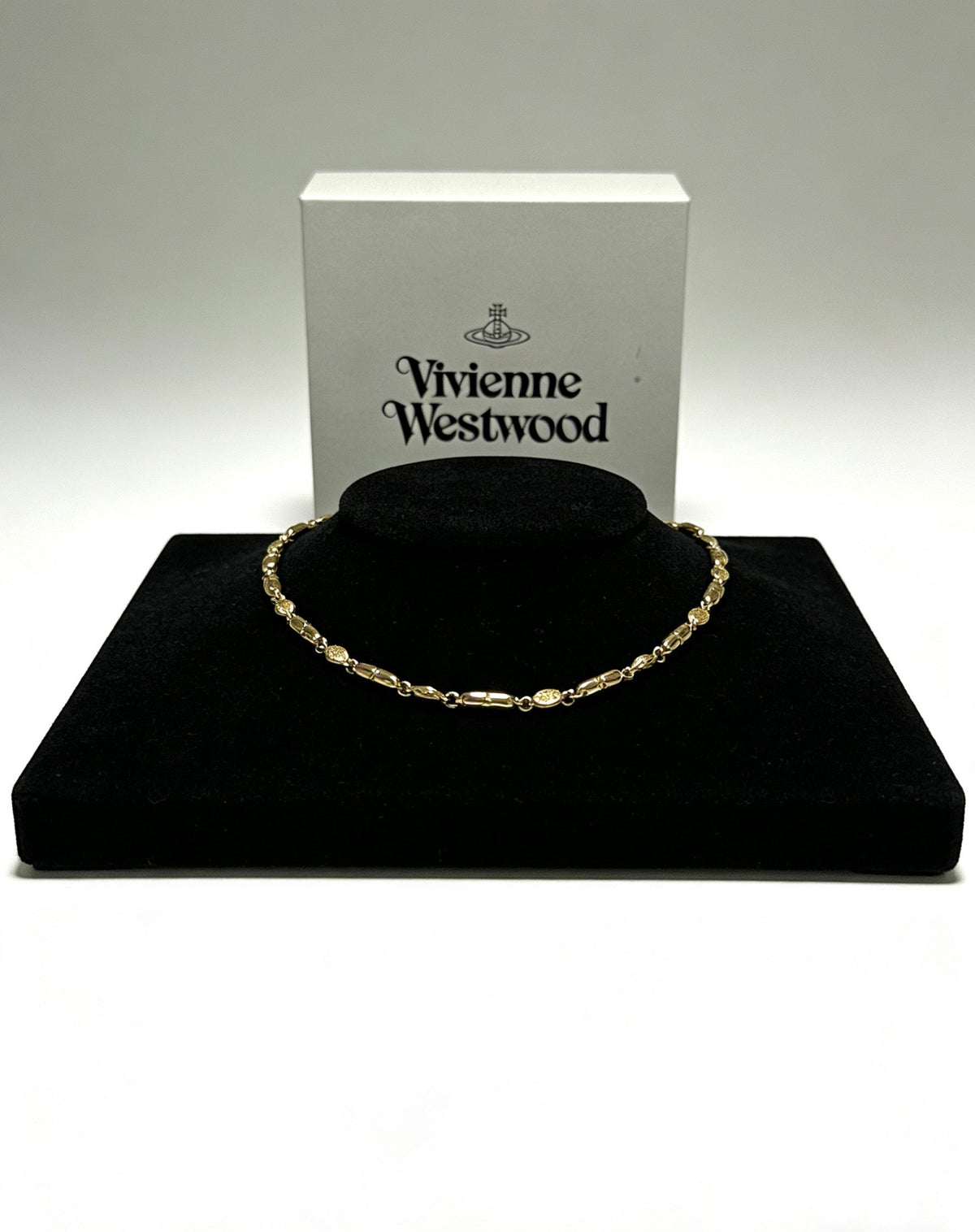 Martin Graham pendant necklace in polished metal-tone – styled product view