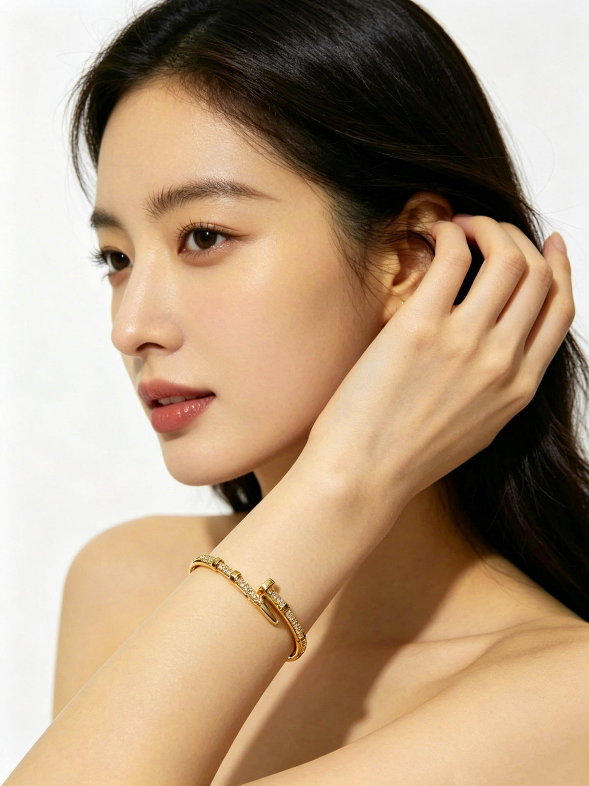 Martin Graham bracelet in polished metal-tone – detail view