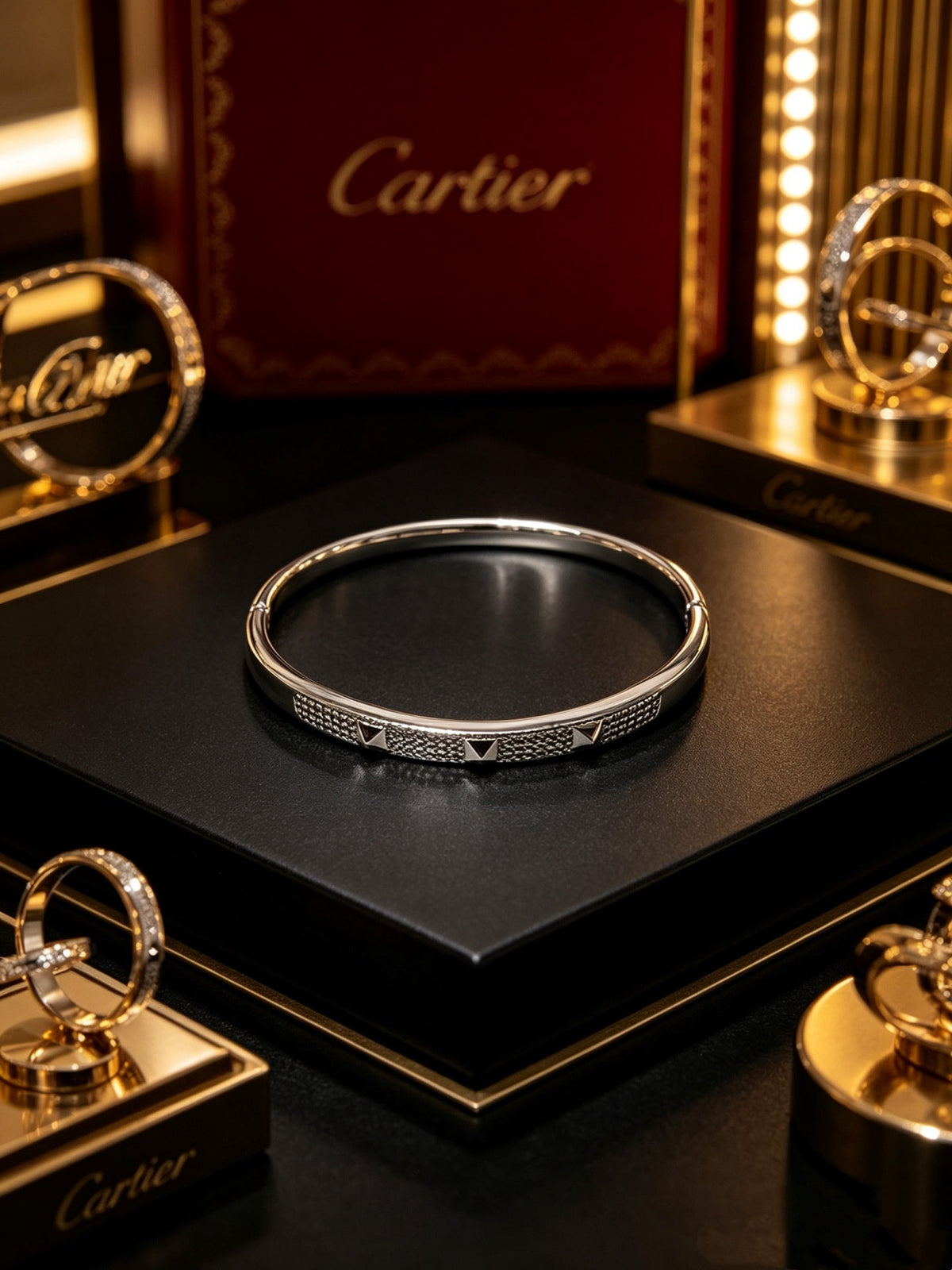 Martin Graham bracelet in polished metal-tone – close-up detail
