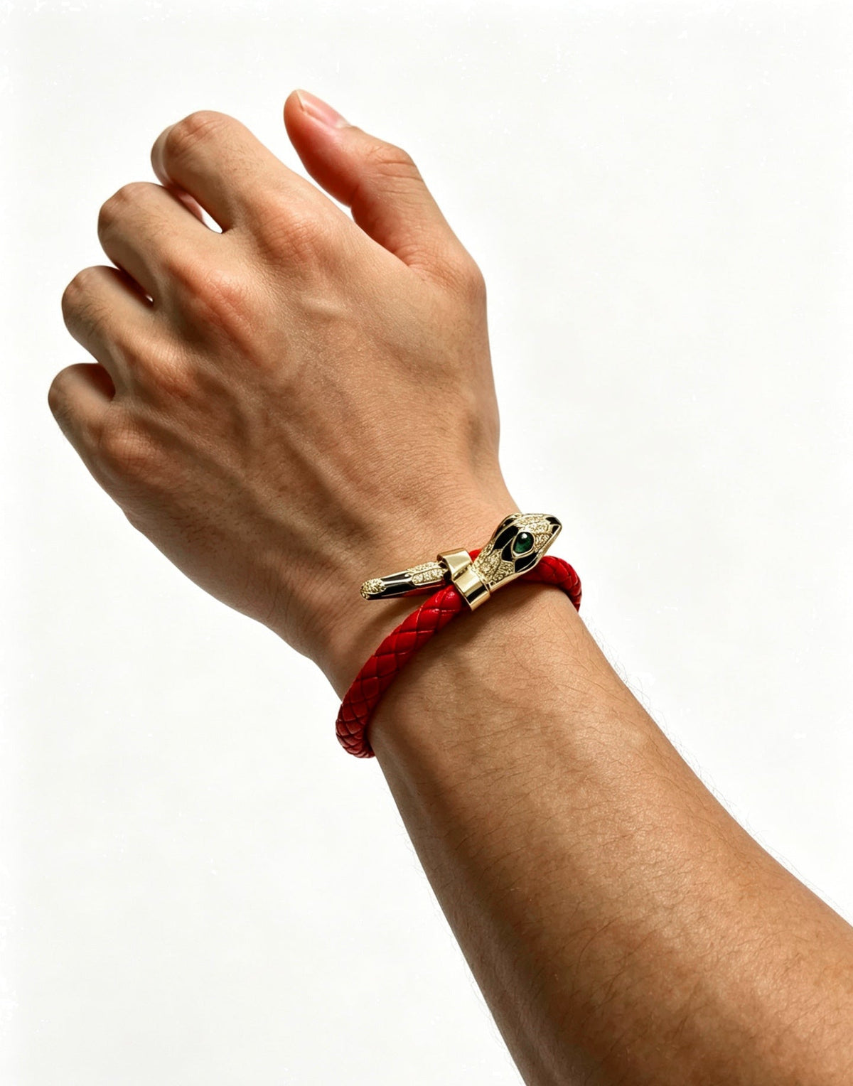 Martin Graham bracelet in polished metal-tone – styled product view