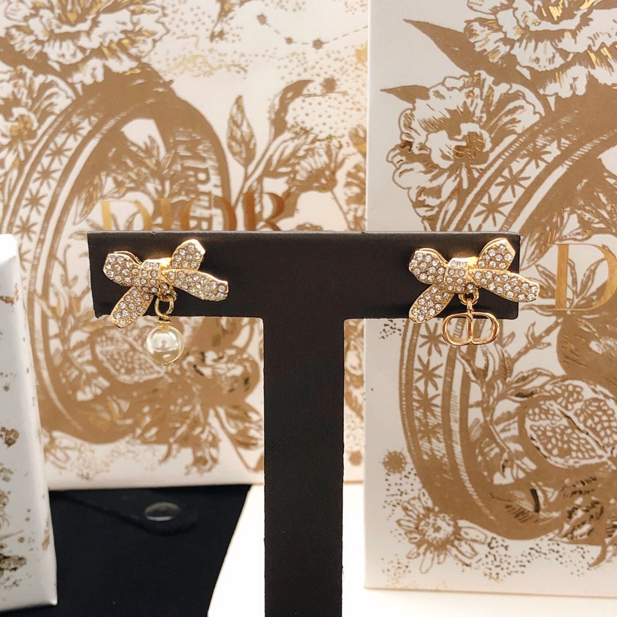 Martin Graham stud earrings in polished metal-tone – main product view