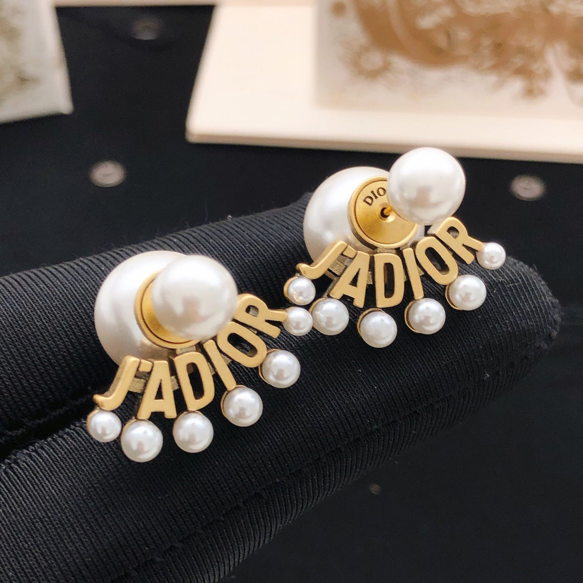 Martin Graham stud earrings in polished metal-tone – main product view