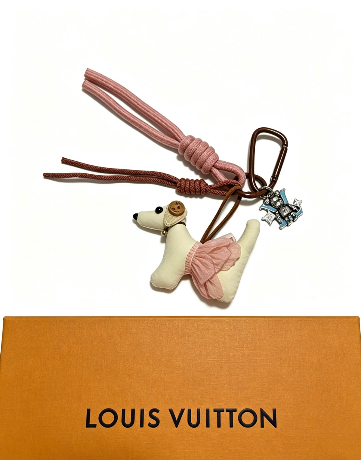 Martin Graham keychain in polished metal-tone – front product view
