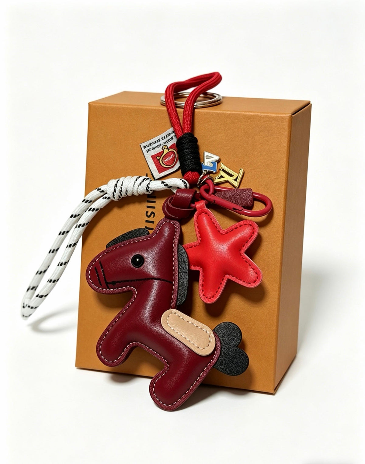 Martin Graham keychain in polished metal-tone – front product view
