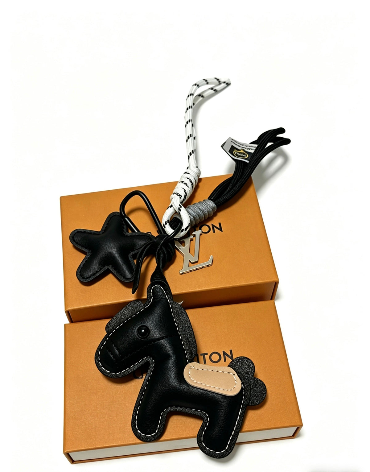 Martin Graham keychain in polished metal-tone – front product view